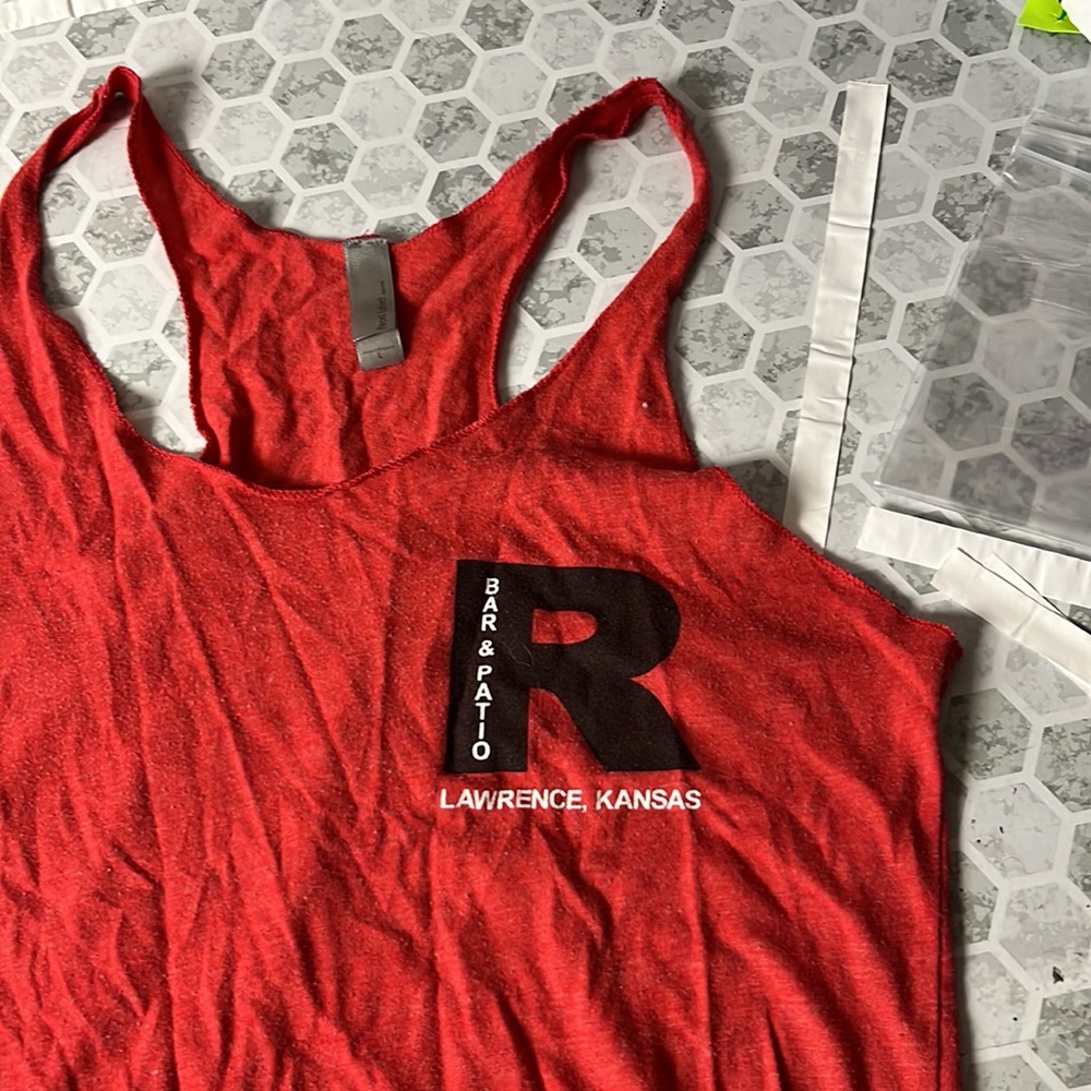 Next Level Large R Bar Patio Racerback Tank Top - Picture 2 of 5